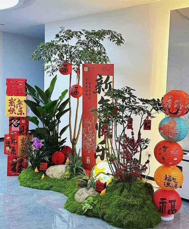 成都商场植物租赁-入口景观绿植